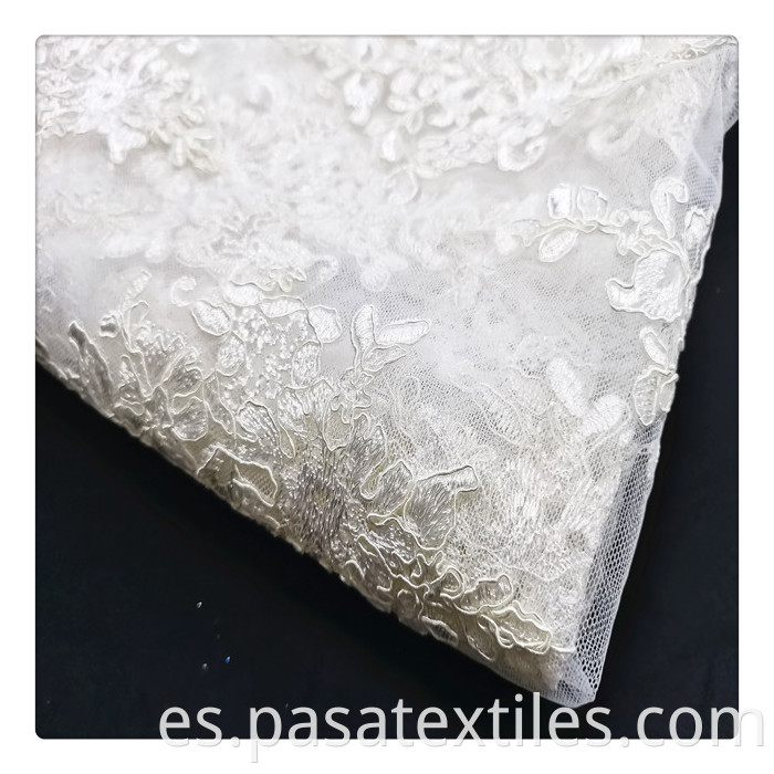 3d Ribbon Embroidery Net Fabric